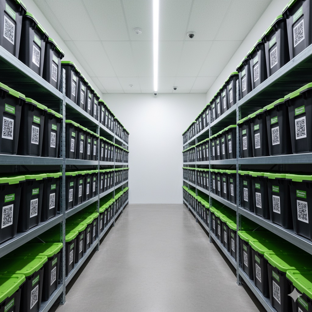 Climate-controlled storage facility